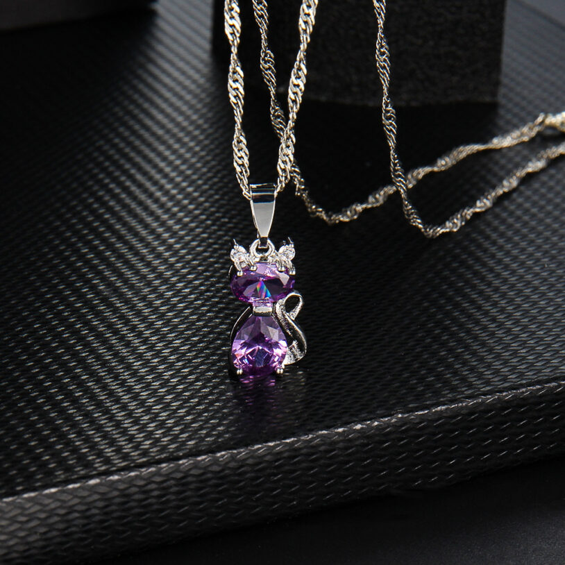 Cat-Necklace PURPLE