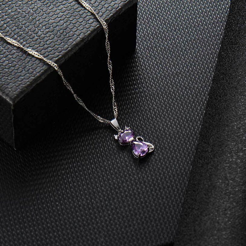 Cat-Necklace PURPLE