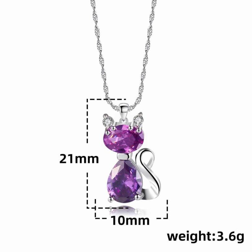 dimension OF Cat-Necklace PURPLE