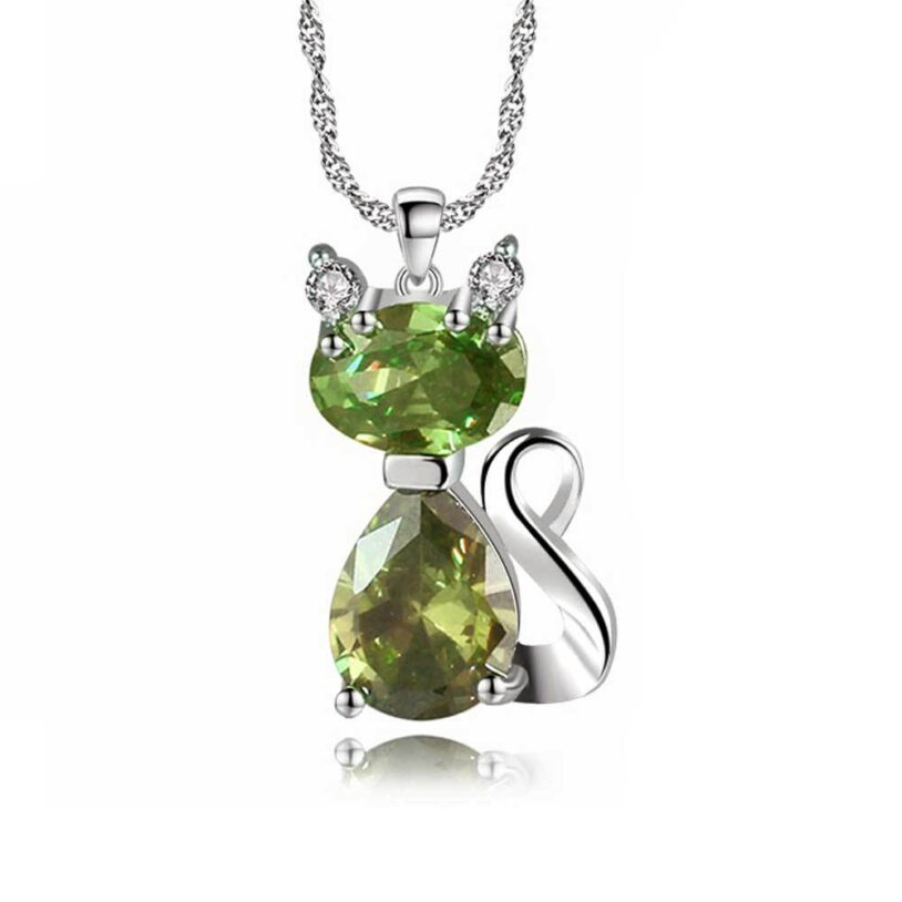 Cat-Necklace GREEN