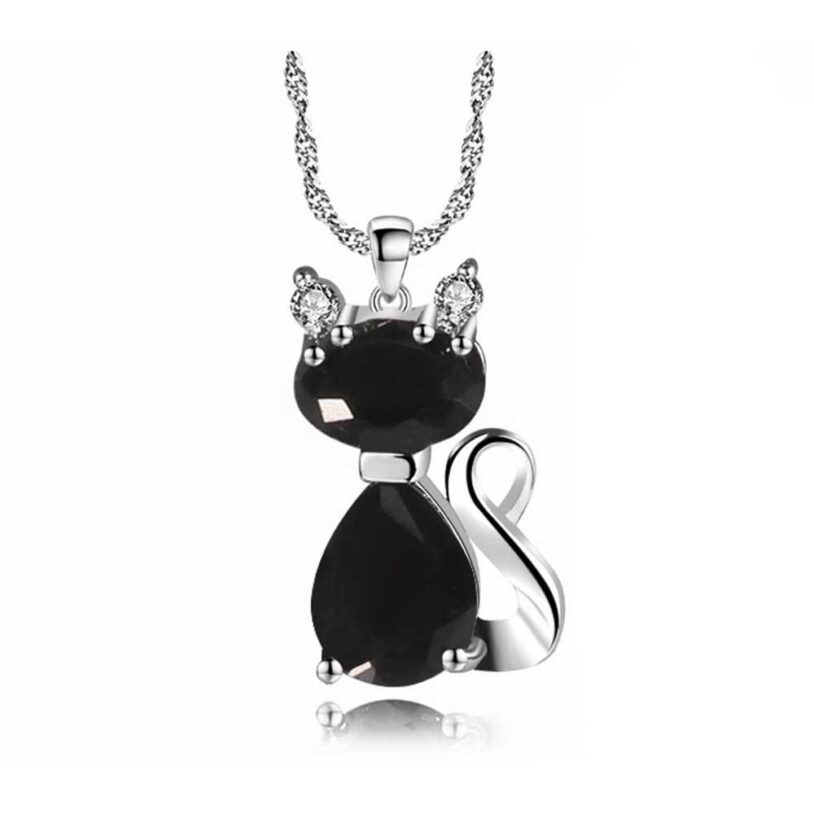 Cat-Necklace BLACK