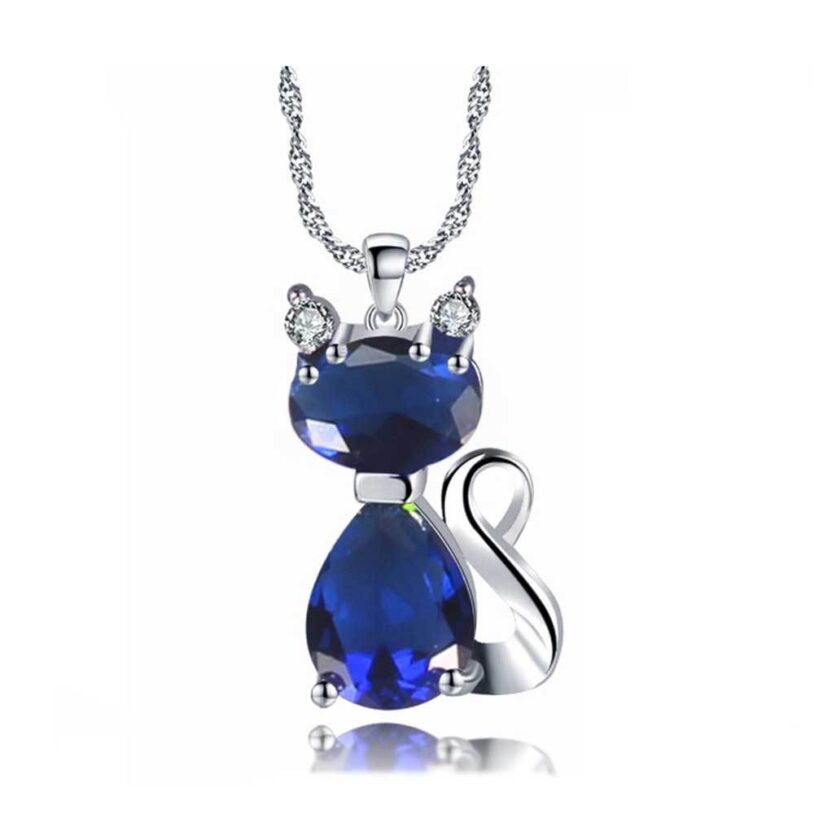 Cat-Necklace BLUE