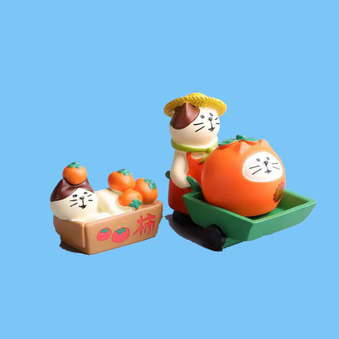 Japanese Zakka Style Miniature Cat Carry Persimmon